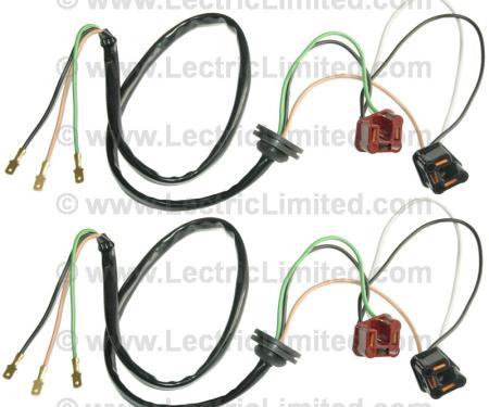Lectric Limited 1958-1962 Chevrolet Corvette Headlight Bucket Extension Harness Set VHX5862