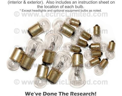 Lectric Limited 1958-1959 Chevrolet Corvette Light Bulb Set VLK5859