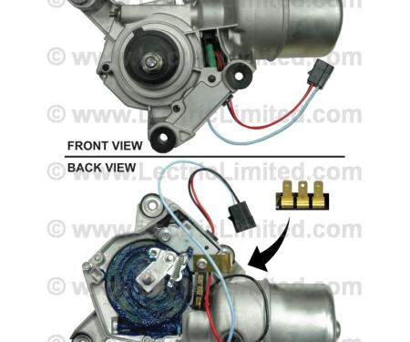 Lectric Limited 1968 Chevrolet Corvette Windshield Wiper Motor DR84168
