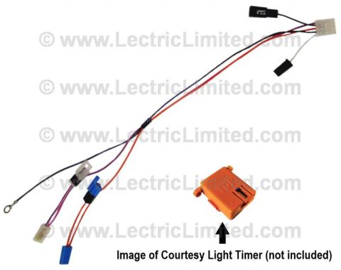 Lectric Limited 1978 Chevrolet Corvette Courtesy Light Timer Harness VCL7800FD