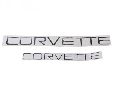 Corvette Corvette Lettering Kit, Chrome, 1991-1996