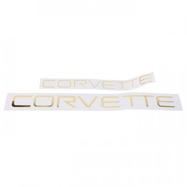 Corvette Corvette Lettering Kit, Gold, 1991-1996 | Corvette Depot