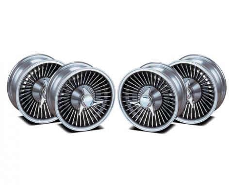 Corvette Knockoff Wheel Set, Replica, 1966