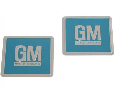 Redline Restomotive® 1967 Chevrolet Corvette 2 Piece GM Mark Of Excellence Decal Set