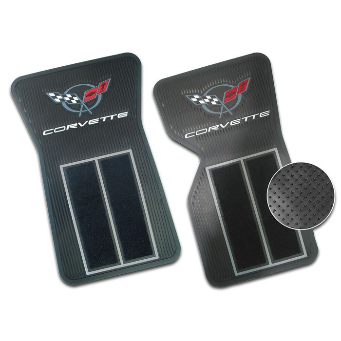 Corvette Rubber/Carpet Floor Mats, 19681982