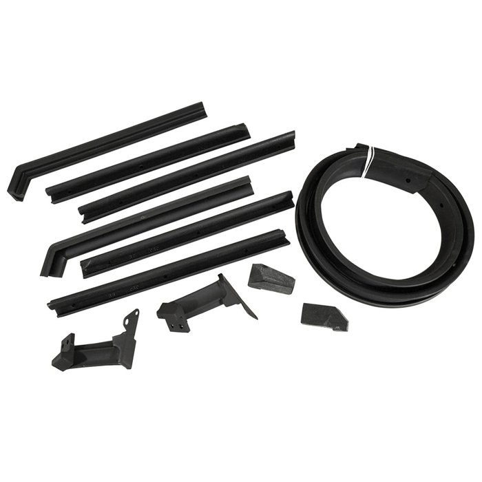 Corvette C3 Weatherstrip Kit - Convertible Top, 10 Piece, 1968-1975, Brand CA, UPC 00196731083891