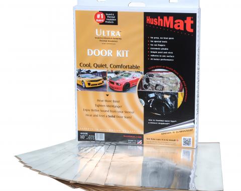 HushMat Door Kit - Silver Foil with Self-Adhesive Butyl-10 Sheets 12" x 12" ea 10 sq ft 10201