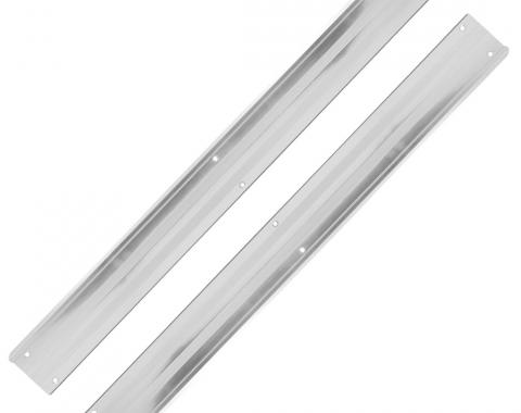 Trim Parts 1964 Late-66 Chevrolet Corvette Sill Plates W/Screws, Pair 5284