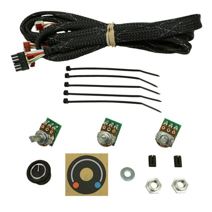 Vintage Air 1963-67 Chevrolet Corvette wo Factory Air SureFit&trade; Control Panel Conversion Kit 473165