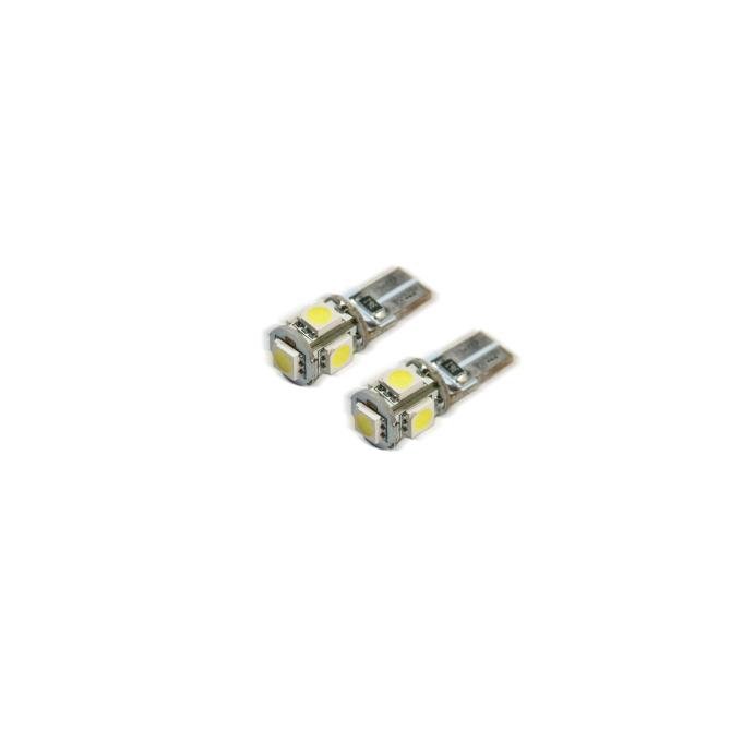 Oracle Lighting T10 5 LED 3 Chip SMD Bulbs, Red, Pair 4801-003