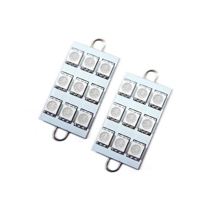Oracle Lighting 44mm 6 LED 3 Chip, Loop Festoon Bulbs, Amber, Pair 5209-005