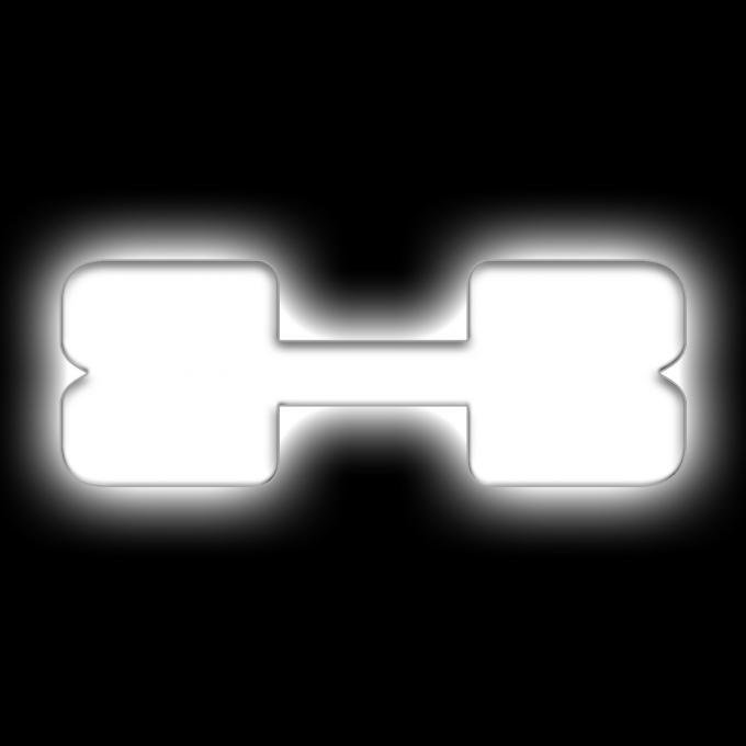 Oracle Lighting Universal Illuminated LED Letter Badges, Matte White Surface Finish, X 3140-X-001