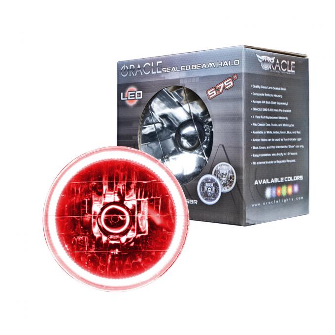 Oracle Lighting Pre-Installed Lights 5.75 in. Sealed Beam, Red 6904-003