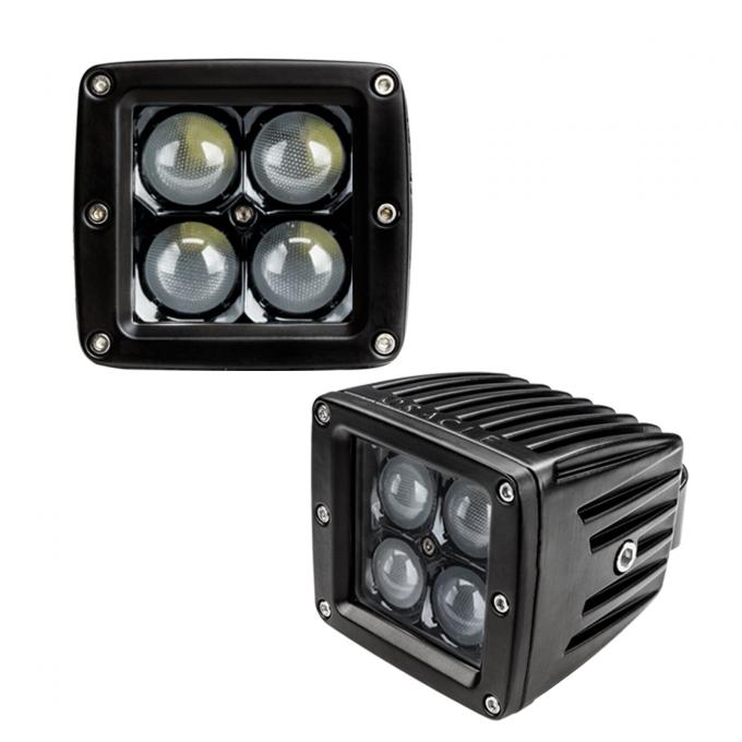 Oracle Lighting Black Series, 7D 3 in. 20W LED Square Spot/Flood Light, 6000K 5812-001