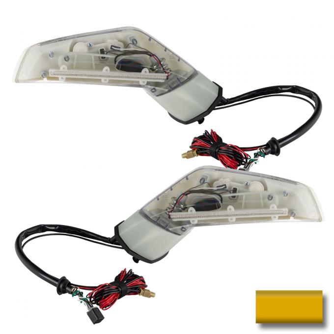 Oracle Lighting XM Concept Side Mirrors, Ghosted, Millennium Yellow (79U) 3902-504-79U-G