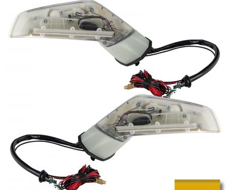 Oracle Lighting XM Concept Side Mirrors, Ghosted, Millennium Yellow (79U) 3902-504-79U-G