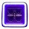 Oracle Lighting Off-Road 3 in. 20W Square LED Spotlight with U/VPurple Halo 5777-007