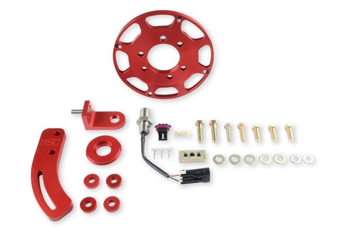 MSD Crank Trigger Wheel Kit, Flying Magnet, Hall-Effect , SBC, 7 In. 86101