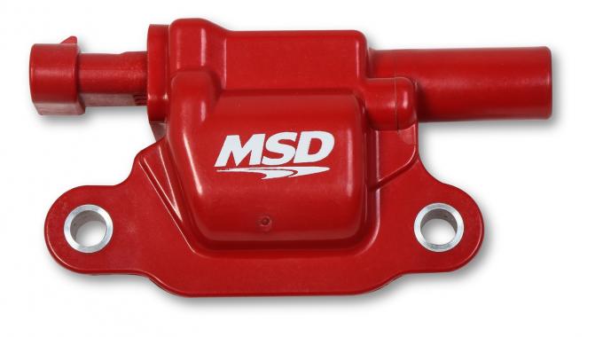 MSD Ignition Coil, GM Gen v Blaster Series, Gen v Direct Injected Engine, Red, Square 8266