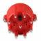 MSD Distributor Cap, V8, HEI Terminals, Red, Spark Plug Wire Retainer 8433