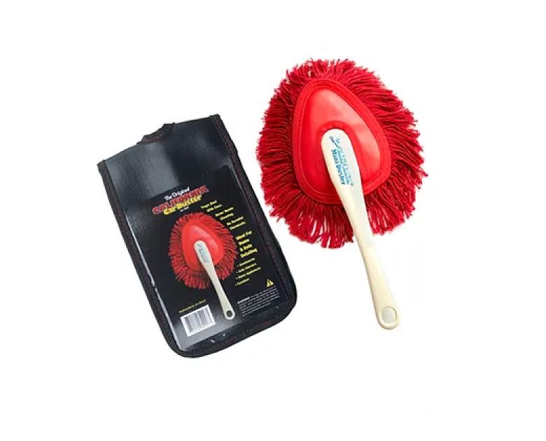 California Car Duster Set Mit Holzgriff & Mini-Duster – Paraffinbehandelt, Kratzfrei, Für Auto & Haushalt