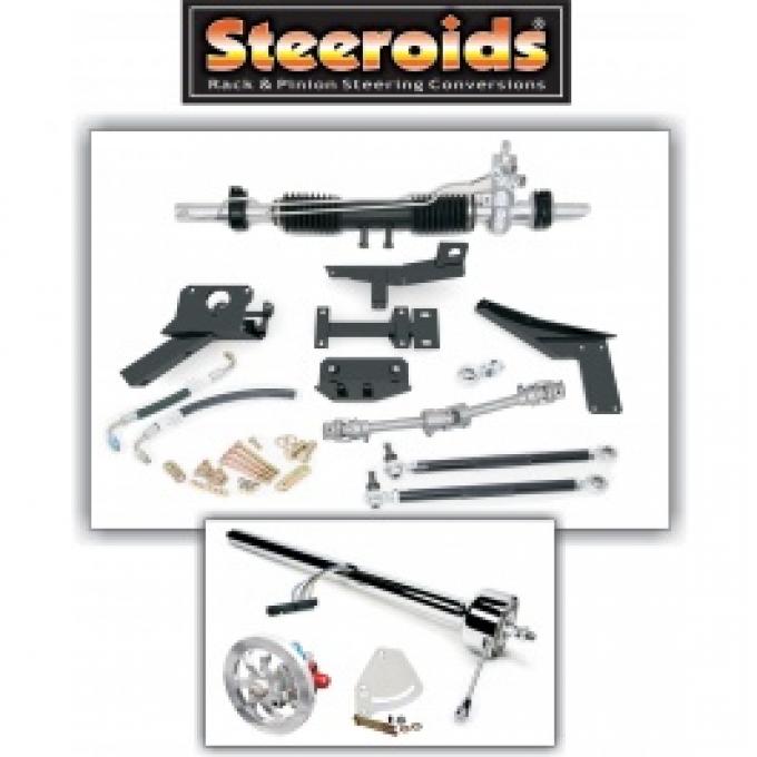 Corvette Rack & Pinion Conversion Kit, Steeroids, With Power Steering
