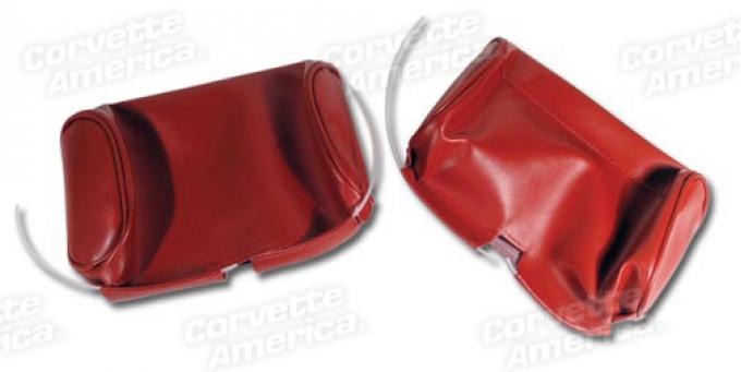 CA 1967 Chevrolet Corvette Headrest Covers Vinyl