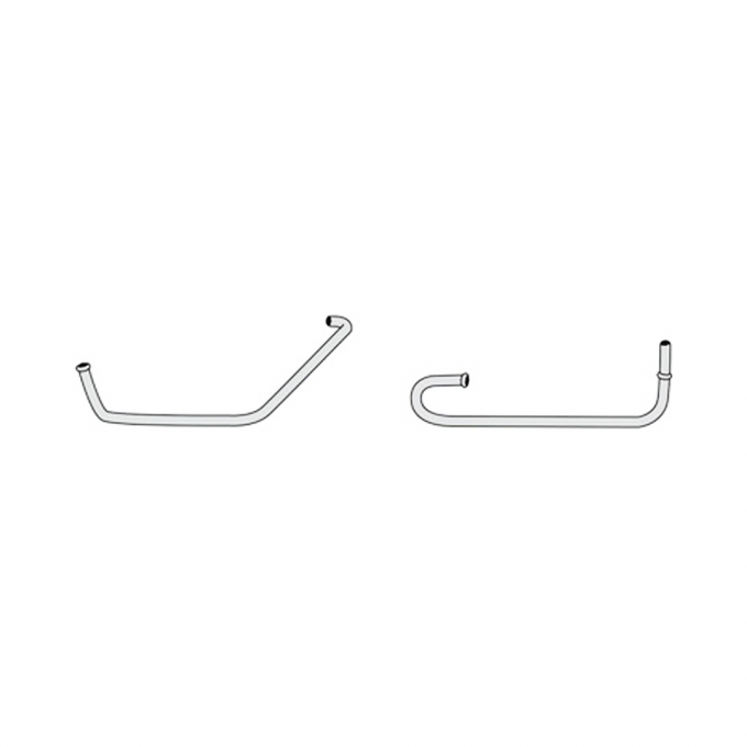 Right Stuff 1959-62 Chevrolet Corvette, Pre-Bent Stainless Steel Fuel Pump To Carb Line VPC5903S