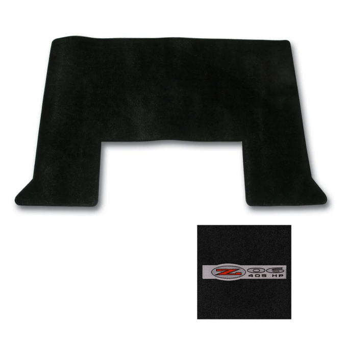 Corvette Cargo Mat, Red with Z06 405HP Applq Ht, 2002-2004
