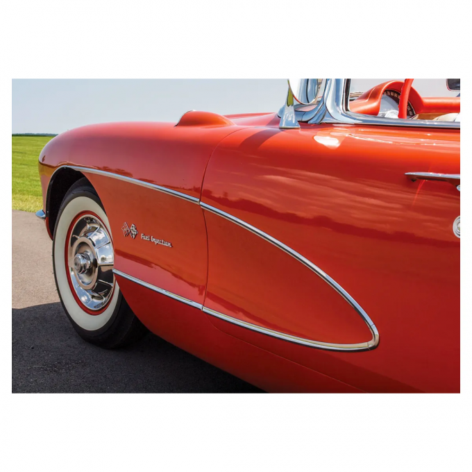 Corvette Side Molding Car Set, 12 Piece, 1956-1957