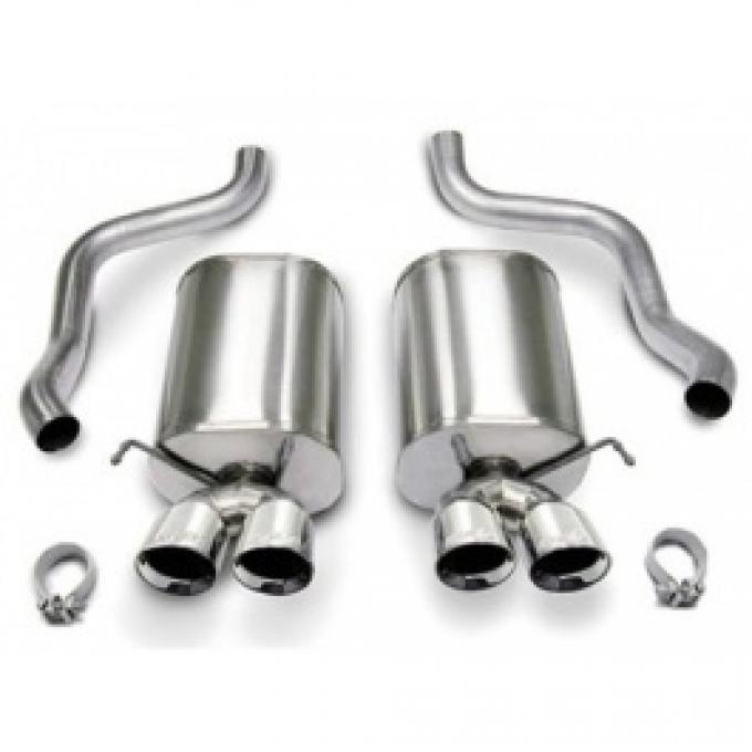 Corvette Exhaust System, With Pro-Series 3-1/2" Quad Tips, Sport, CORSA, 2009-2010