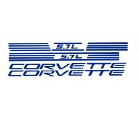 Corvette Fuel Rail Cover Letter Kit, 1997-1998