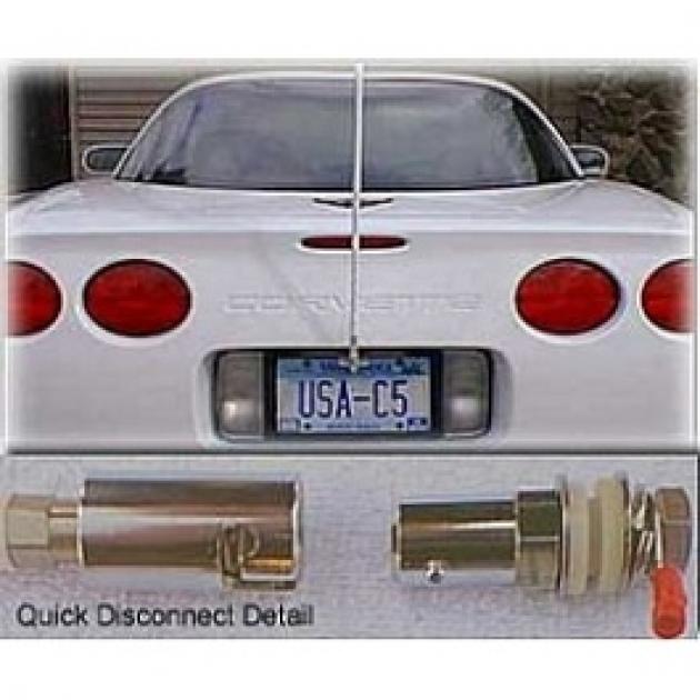 Corvette CB NGP Antenna System, With Quick Disconnect & Black Antenna