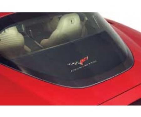 Corvette Rear Cargo Shade, With Embroidered C6 Logo, 2005-2013