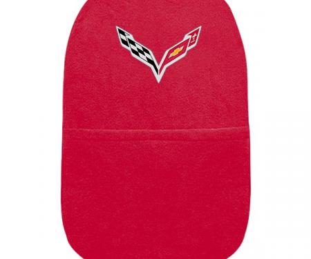 Seat Armour 2014-2018 Corvette Konsole Cover™ with Pocket, Red,  KACORC7R