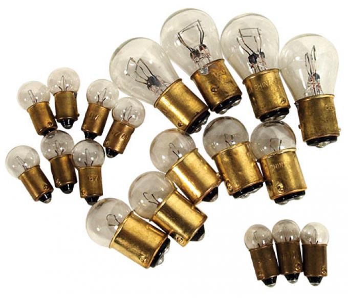 Corvette Light Bulb Kit, 20 Piece, 1955-1957
