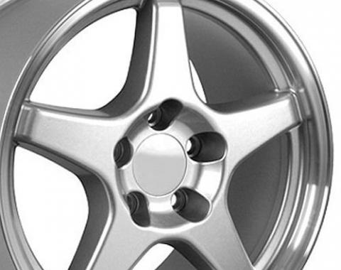 Camaro ZR1 (C4) Style Front Wheel, 17 x 9.5 x 54mm, Aluminum, 1993-2002