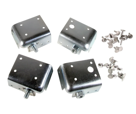 Corvette Seat Belt Corner Reinforcements, 4 Piece Set, 1965-1967