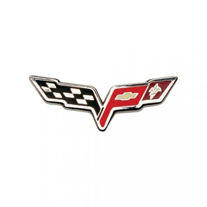 C6 Corvette Crossflags Lapel Pin