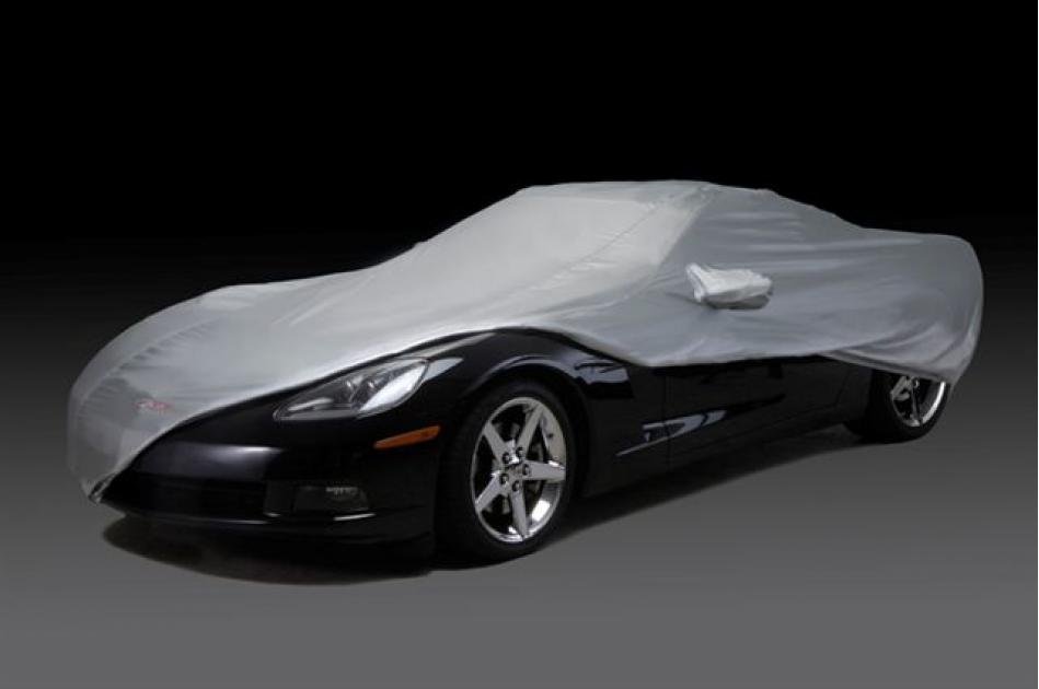 Corvette IntroGuard Car Cover, Silver, with Embroidered Z06 Logo, 2005