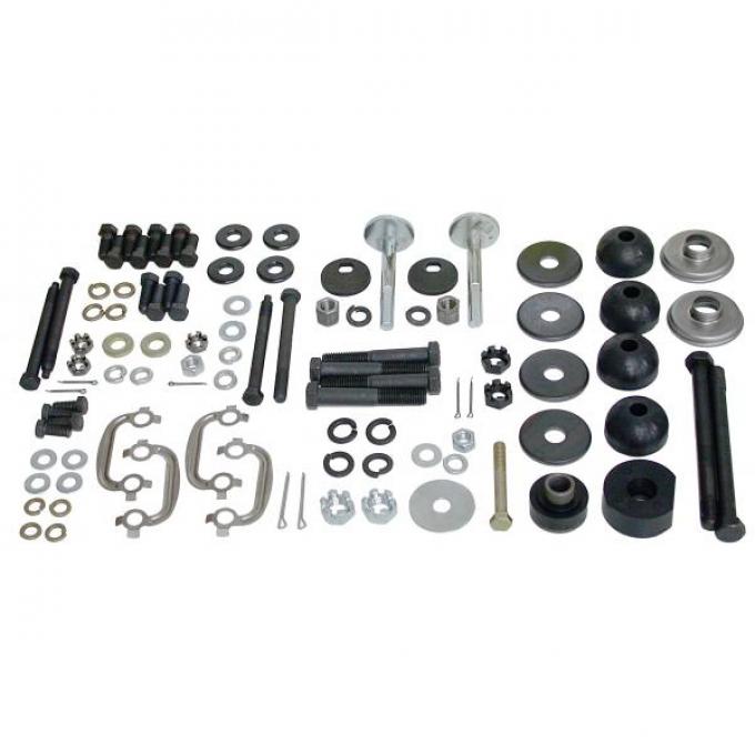 Corvette Rear Suspension Hardware Kit, Polyurethane Bushings, 19651968