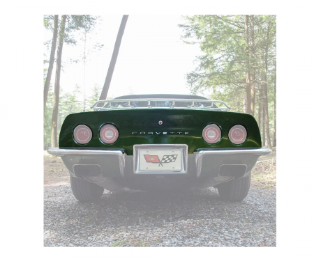 Corvette Taillamp Panel, (Press Molded), 1968-1973