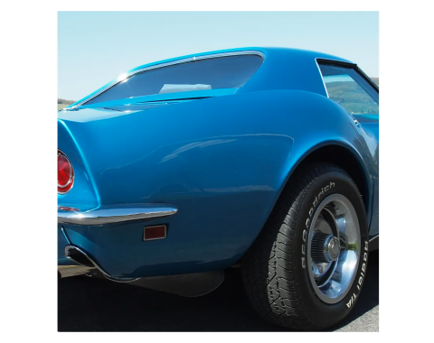 Corvette Rear Quarter Panel, Right without Se (Press Molded), 1968-1969