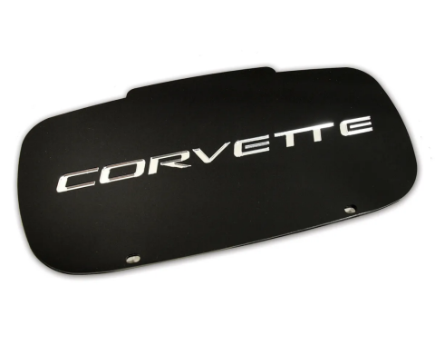 Corvette C5 Script Laser Cut License Plate, Contour, 1997-2004