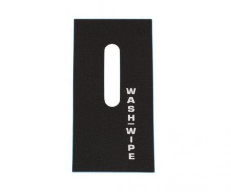 Corvette Wiper Switch Decal, 1978-1979
