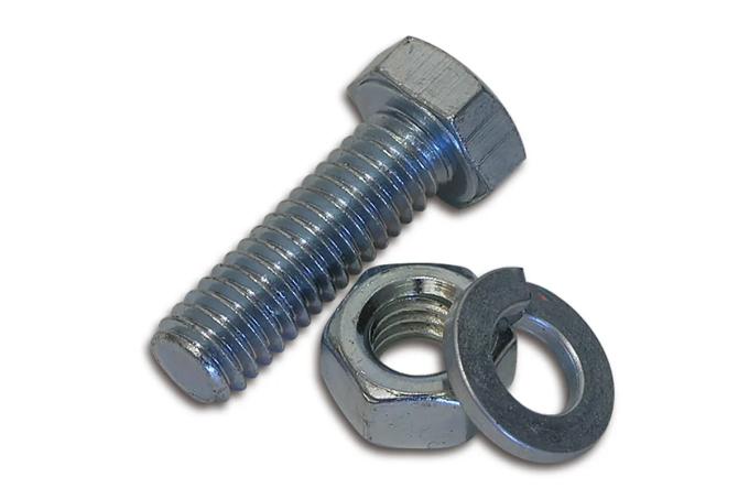 Redline Restomotive® 1964-1966 Chevrolet Corvette Park Brake Pulley Bolt, Nut & Lockwasher