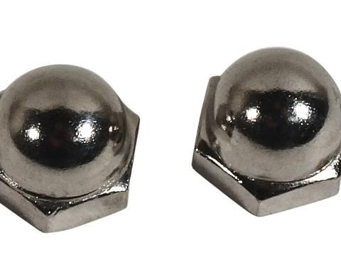 Redline Restomotive® 1968-1982 Chevrolet Corvette Gas Lid Door Emblem Acorn Attaching Nuts