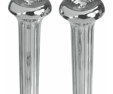 Redline Restomotive® 1969-1971 Chevrolet Corvette Chrome Plated Plastic Air Vent Outlet Knobs