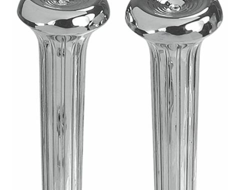 Redline Restomotive® 1969-1971 Chevrolet Corvette Chrome Plated Plastic Air Vent Outlet Knobs