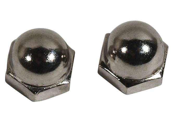 Redline Restomotive® 1968-1982 Chevrolet Corvette Gas Lid Door Emblem Acorn Attaching Nuts